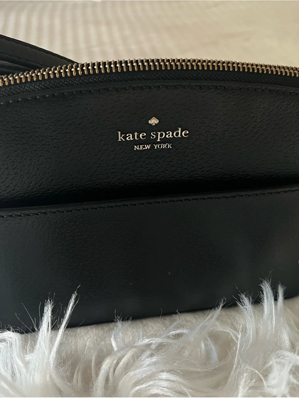 kate spade Black Pebbled Leather Crossbody Bag